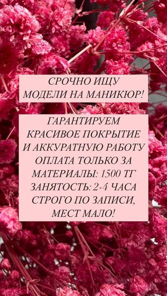 Требуется модель на маникюр