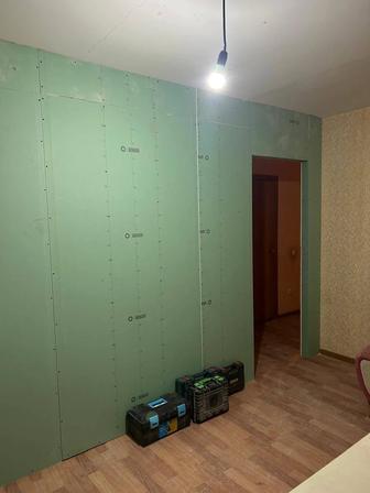 Монтаж гипсокартона / гипсокартонщики Астана / перегородка