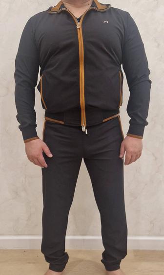 Мужской спортиный костюм Hermes[Black LUX]