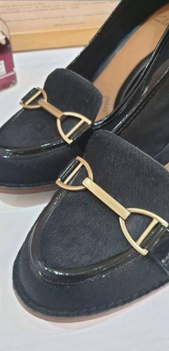 Туфли лоферы кожанные CLARKS