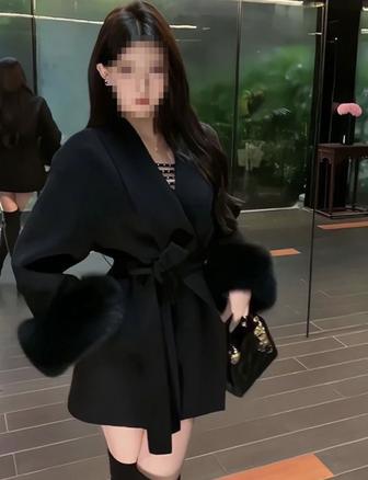 пальто черный