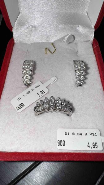 Золото белое с бриллиантами 750 пробы