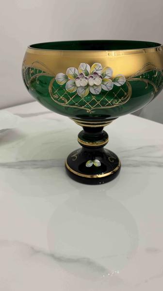 Фруктовница из Чешского стекла Bohemia