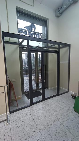 Перегородки окна двери витражи