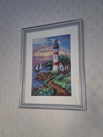 Картина вышивка бисером ручная работа