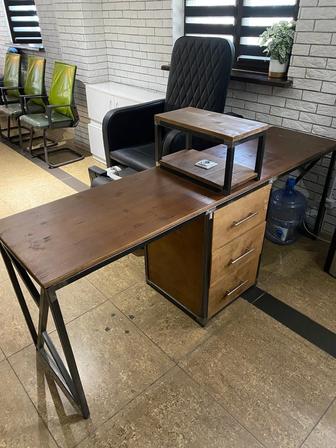 Маникюрный стол для двух мастеров, лофт мебель