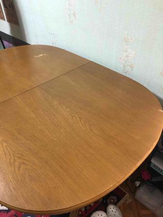 Продам раздвижной овальный стол, дуб