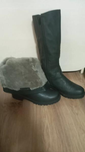 Сапоги кожанные зимний