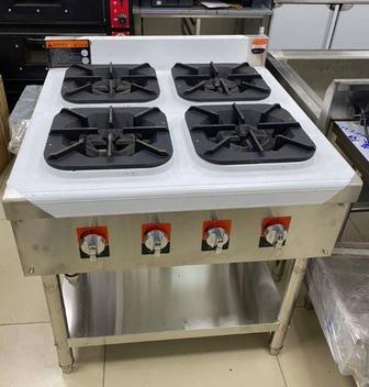 Газовая плита производственная 4 конфорочная - для баров, кафе, ресторанов