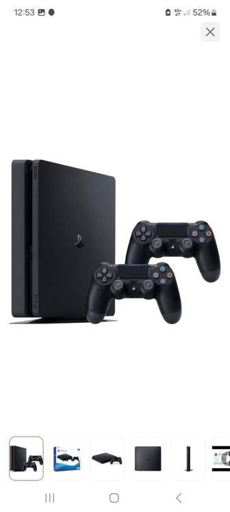 Playstation 4 Slim 1 tb и 4 игры