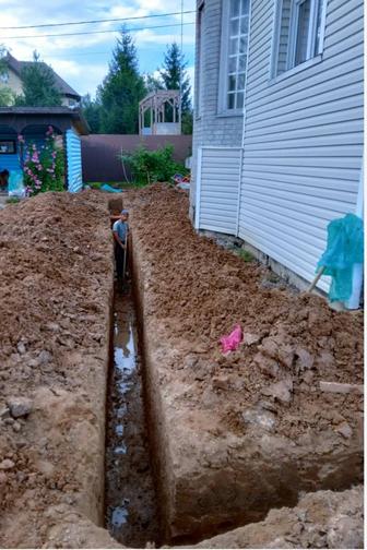 Капаем траншеи газа вода освещение