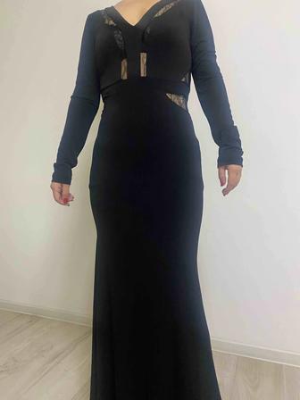 Платье черное для мероприятий макси