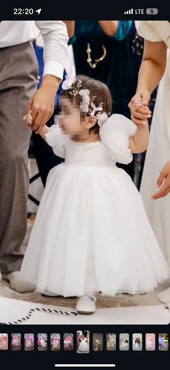 Нарядное платье на годик