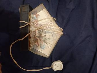 светильник радио корабль сувенир кристалл 3 ссср