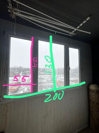 Пластиковое окно 2 х створки