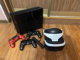 Приставка Sony PlayStation 4 PlayStation VR, вебкамера (3 геймпада)