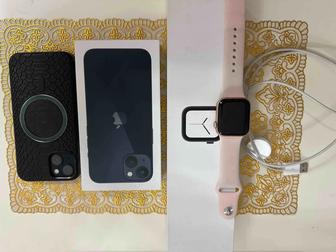 Продам айфон 13 128 Гб и Apple Watch 6