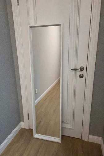 Зеркало, IKEA, белое, 40х150