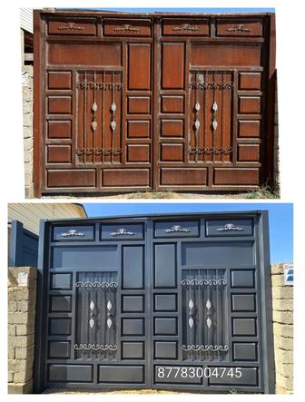 Покраска ворот