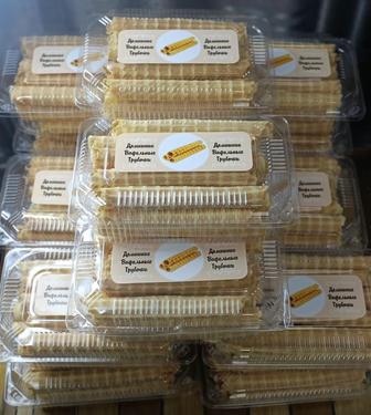 Домашние вафельные трубочки