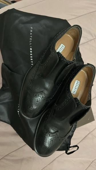 Классические дерби от Fratelli Rossetti , выполненные из черной кожи
