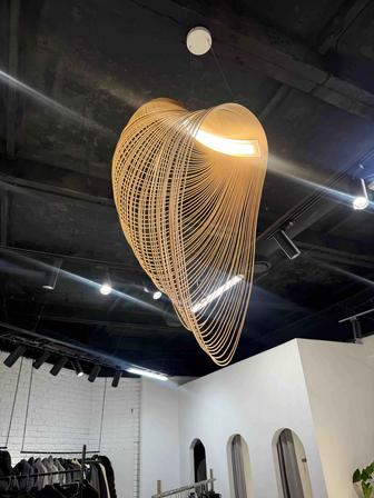 Люстра в эко стиле