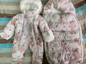 Зимний конверт-кокон на выписку