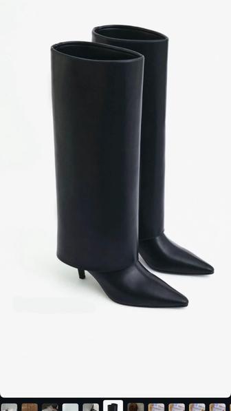 Сапоги на каблуках женские зимние с утеплением новые