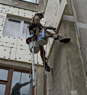 Мойка окон, фасадов, утепление наружных стен, высотные работы