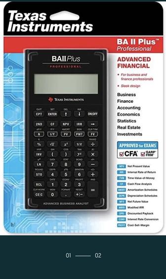 Texas Instruments BA II Plus Professional Financial CFA, FRM