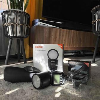 Вспышка godox v1, синхронизатор sony