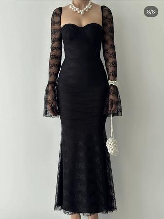 Продаётся элегантное чёрное вечернее платье