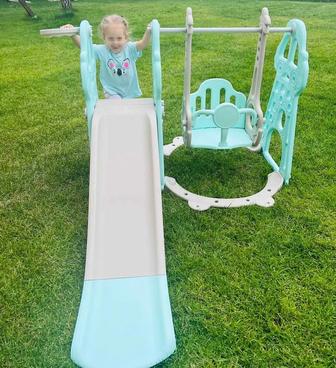 Продам детская качеля и горка 3 в 1