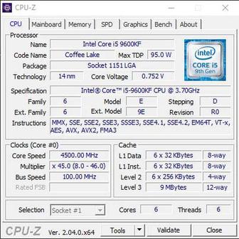 Процессор i5-9600kf