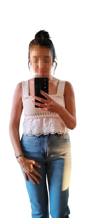 Вязаный топ