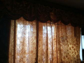 Шторы с ламбрекеном велюр