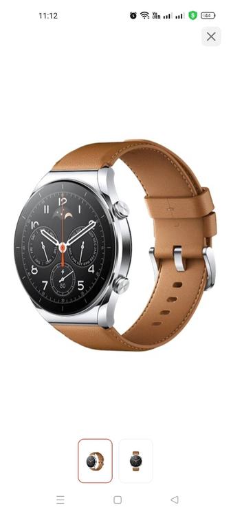 Смарт-часы Xiaomi Watch  Active серебристый-коричневый