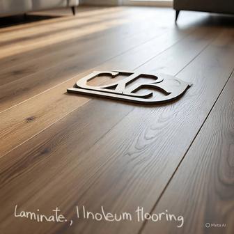 Укладка ламината, линолеума не дорого.