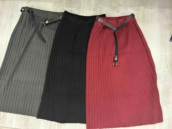 Юбка с ремешком осень -зима