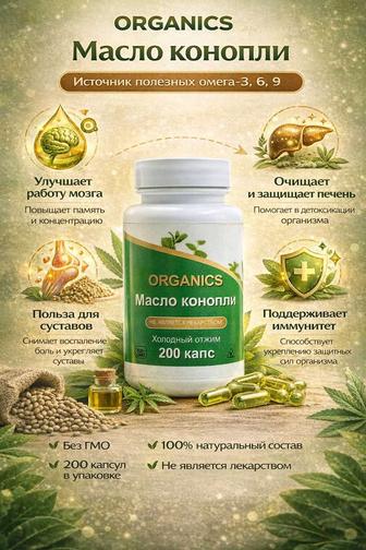 Масло конопли в капсулах