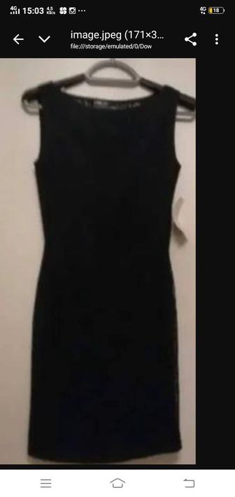 Платье черное кружевное на подкладке, классика, новое р. 42-44