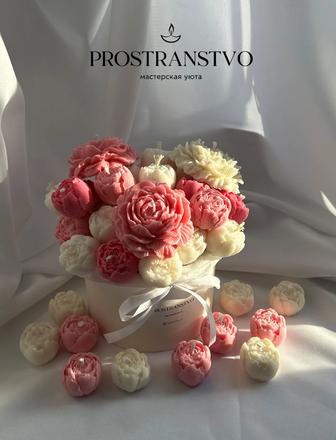 Букет из соевых свечей