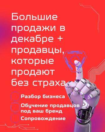 Большие продажи в декабре - разбор бизнеса - обучение - сопровождение