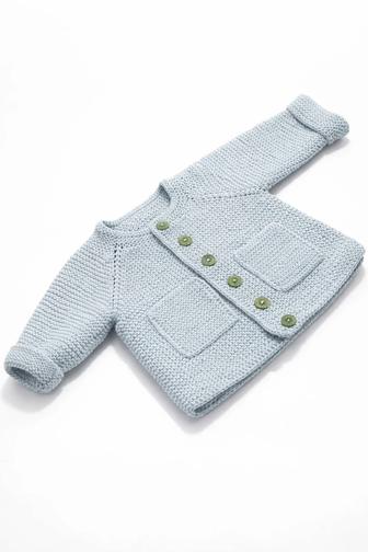 Вязаный кардиган ручной работы для малыша