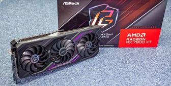 Продам или обменяю видеокарту AMD Asrock RX 7800XT Phantom Gaming