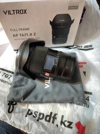 Продаю объектив Viltrox 16mm f/1.8 для Nikon Z