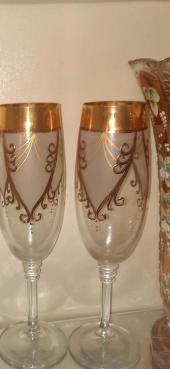 2 штуки богемские бокалы одна 4000 тенге