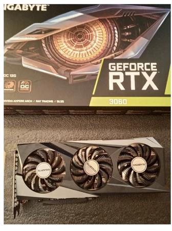 Продам видеокарту GIGABYTE GeForce RTX 3060 GAMING OC [GV-N3060GAMING OC-12