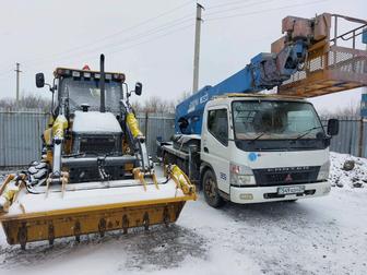 Услуги автовышки +экскаватор погрузчик