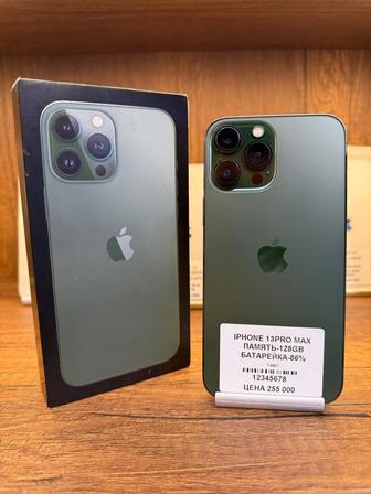 IPhone 13 Pro Max 128gb 86% с коробкой